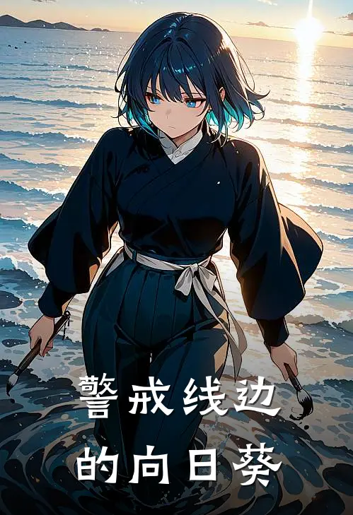 警戒线边的向日葵