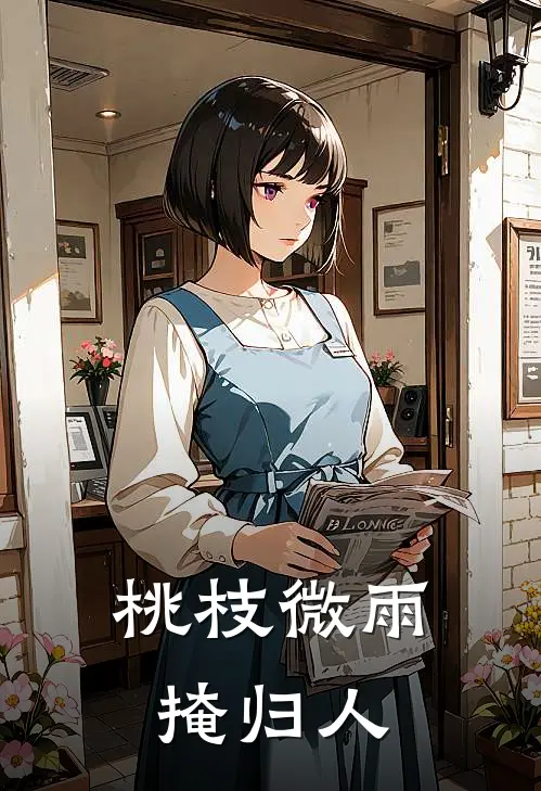 桃枝微雨掩归人